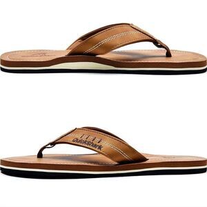 BRAND NEW QUICKSHARK MEN'S FLIP FLOPS LEATHER THONG BEACH SLIPPERS